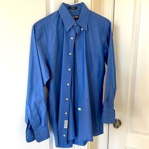 Kirkland, 15.5 33 Sleeve, Blue Button Down